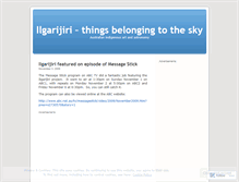 Tablet Screenshot of ilgarijiri.wordpress.com