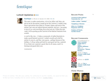Tablet Screenshot of femtique.wordpress.com
