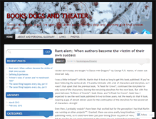 Tablet Screenshot of booksdogsandtheater.wordpress.com