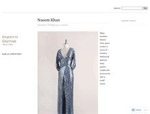 Tablet Screenshot of coquettecouture.wordpress.com