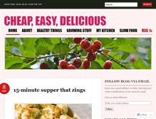Tablet Screenshot of cheapeasydelicious.wordpress.com