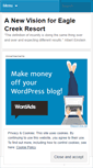 Mobile Screenshot of eaglecreekresort.wordpress.com