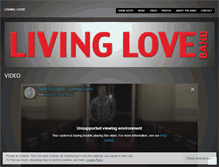 Tablet Screenshot of livingloveband.wordpress.com