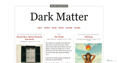 Desktop Screenshot of darkmatterarts.wordpress.com