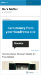 Mobile Screenshot of darkmatterarts.wordpress.com