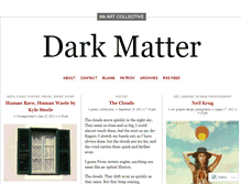 Tablet Screenshot of darkmatterarts.wordpress.com