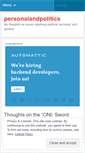 Mobile Screenshot of personalandpolitics.wordpress.com
