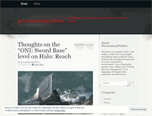 Tablet Screenshot of personalandpolitics.wordpress.com