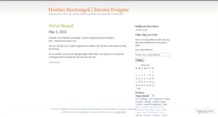 Desktop Screenshot of heathermastrangeli.wordpress.com