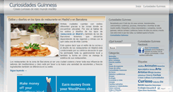 Desktop Screenshot of curiosidadesguinness.wordpress.com