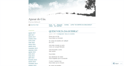 Desktop Screenshot of apesardoceu.wordpress.com