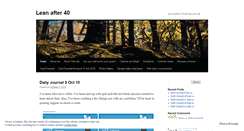 Desktop Screenshot of leanafter40.wordpress.com