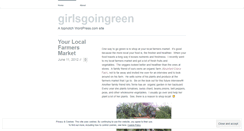 Desktop Screenshot of girlsgoingreen.wordpress.com