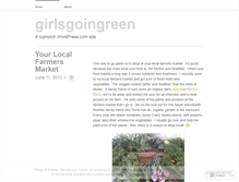 Tablet Screenshot of girlsgoingreen.wordpress.com