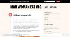 Desktop Screenshot of manwomaneatveg.wordpress.com