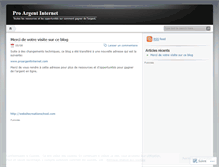 Tablet Screenshot of gagnerlargent.wordpress.com