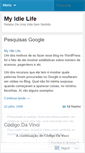 Mobile Screenshot of myidlelife.wordpress.com