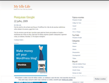 Tablet Screenshot of myidlelife.wordpress.com
