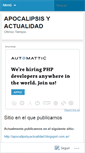 Mobile Screenshot of apocalipsisyactualidad.wordpress.com