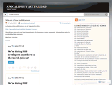 Tablet Screenshot of apocalipsisyactualidad.wordpress.com