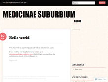 Tablet Screenshot of medicinaesuburbium.wordpress.com