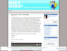 Tablet Screenshot of needareview.wordpress.com
