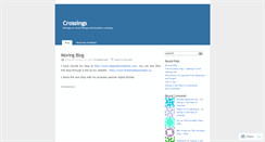 Desktop Screenshot of crossings.wordpress.com