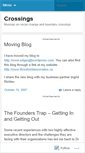 Mobile Screenshot of crossings.wordpress.com