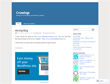 Tablet Screenshot of crossings.wordpress.com