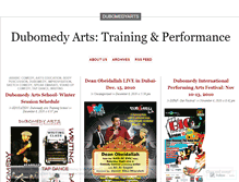 Tablet Screenshot of dubomedyarts.wordpress.com