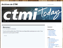 Tablet Screenshot of ctminformations.wordpress.com