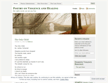 Tablet Screenshot of poetryonviolenceandhealing.wordpress.com