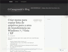 Tablet Screenshot of ocasagrande.wordpress.com