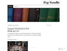 Tablet Screenshot of popnoodle.wordpress.com