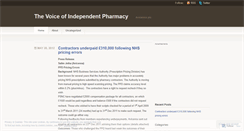 Desktop Screenshot of independentpharmacy.wordpress.com