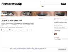 Tablet Screenshot of iheartcelebmakeup.wordpress.com