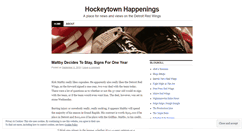 Desktop Screenshot of hockeytownhappenings.wordpress.com