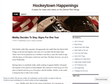 Tablet Screenshot of hockeytownhappenings.wordpress.com