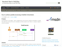Tablet Screenshot of alamnaushad.wordpress.com