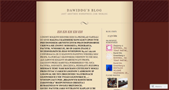 Desktop Screenshot of dawiddg.wordpress.com