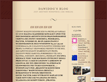 Tablet Screenshot of dawiddg.wordpress.com