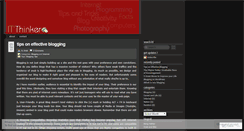 Desktop Screenshot of itthinker.wordpress.com