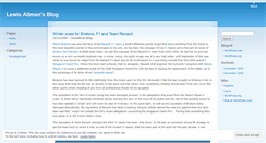 Desktop Screenshot of lewisallmansblog.wordpress.com
