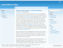 Tablet Screenshot of lewisallmansblog.wordpress.com