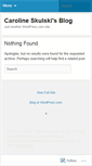 Mobile Screenshot of carolineskulski.wordpress.com