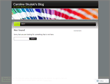 Tablet Screenshot of carolineskulski.wordpress.com
