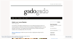 Desktop Screenshot of gadogadoapparel.wordpress.com