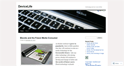Desktop Screenshot of devicelife.wordpress.com