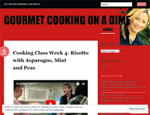 Tablet Screenshot of gourmetcookingonadime.wordpress.com