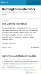 Mobile Screenshot of gamingconsolenetwork.wordpress.com